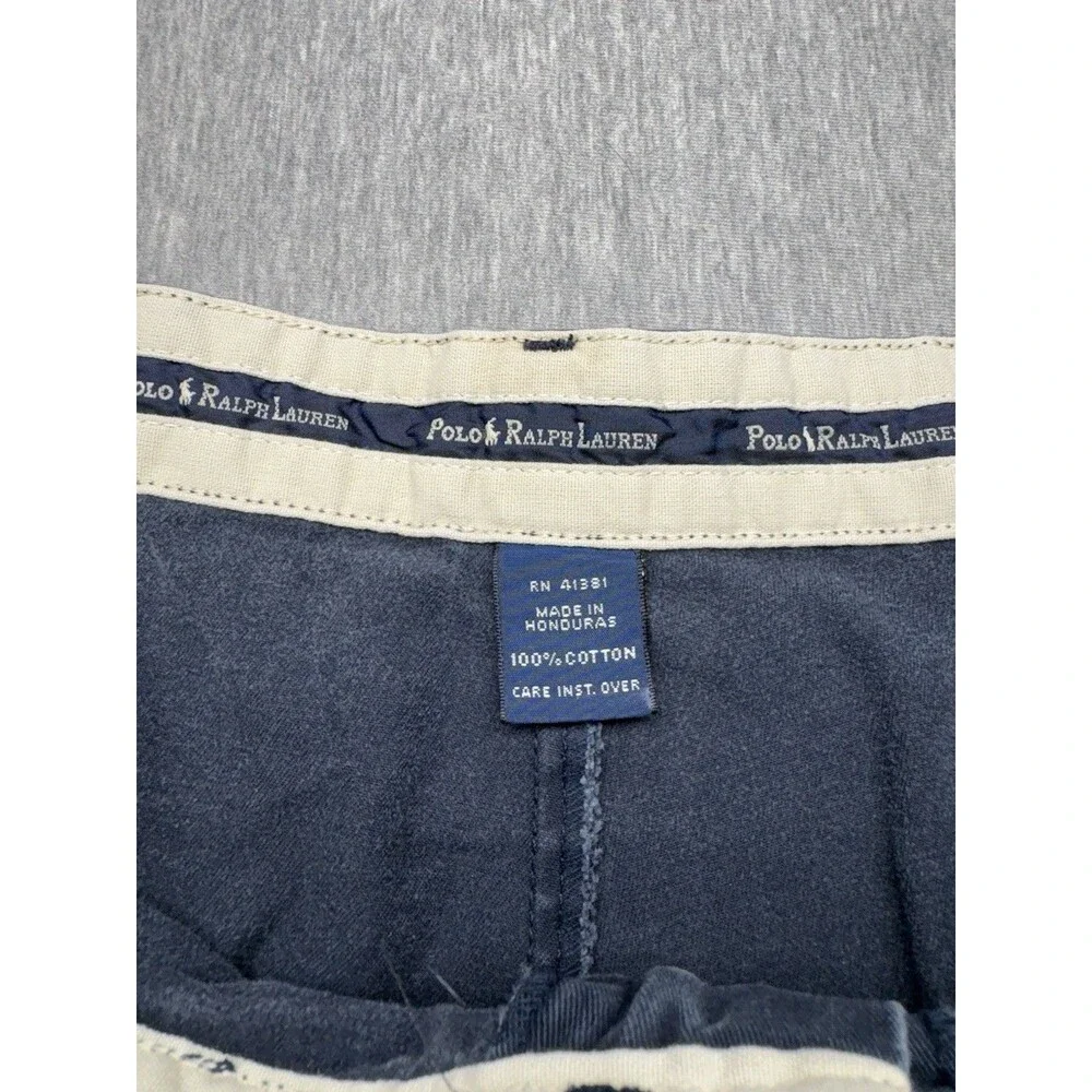 Polo Ralph Lauren Mens Classic Fit Chino Pants Blue 100% Cotton 38/34